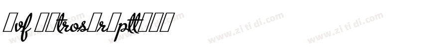 UVF MetroScript字体转换
